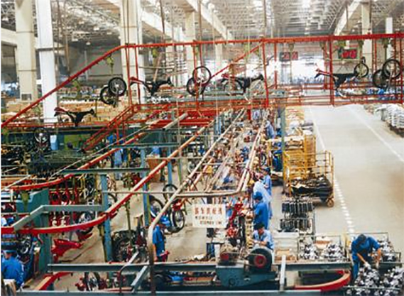 Light ordinary hanging conveyor (closed rail, garden tube)