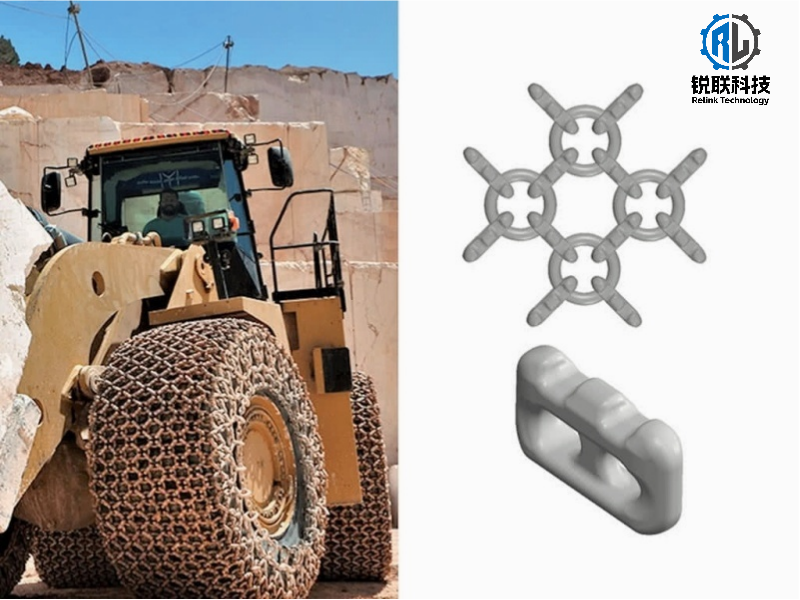 X18 Marble Quarry Tyre Protection Chains