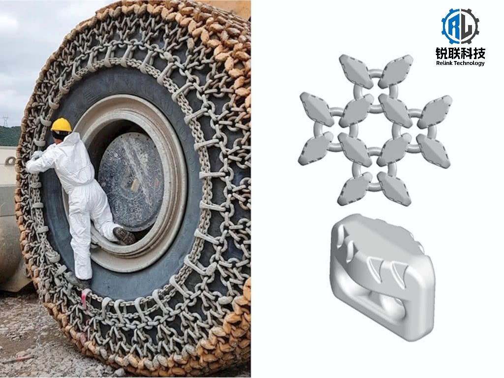 X23 Open-Pit Mining Tyre Protection Chains