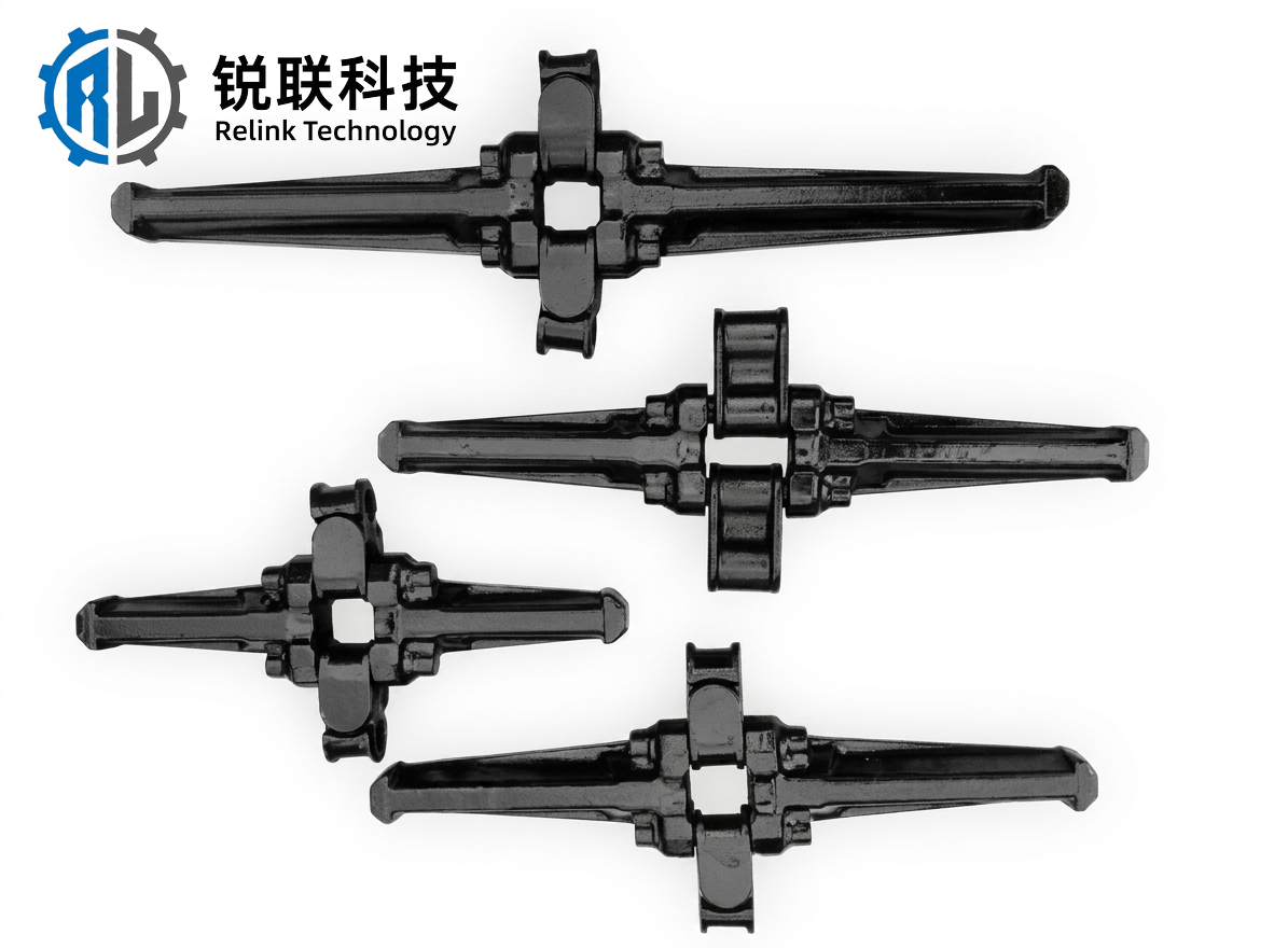 Continuous Miner Conveyor Chain with Scraper Flights